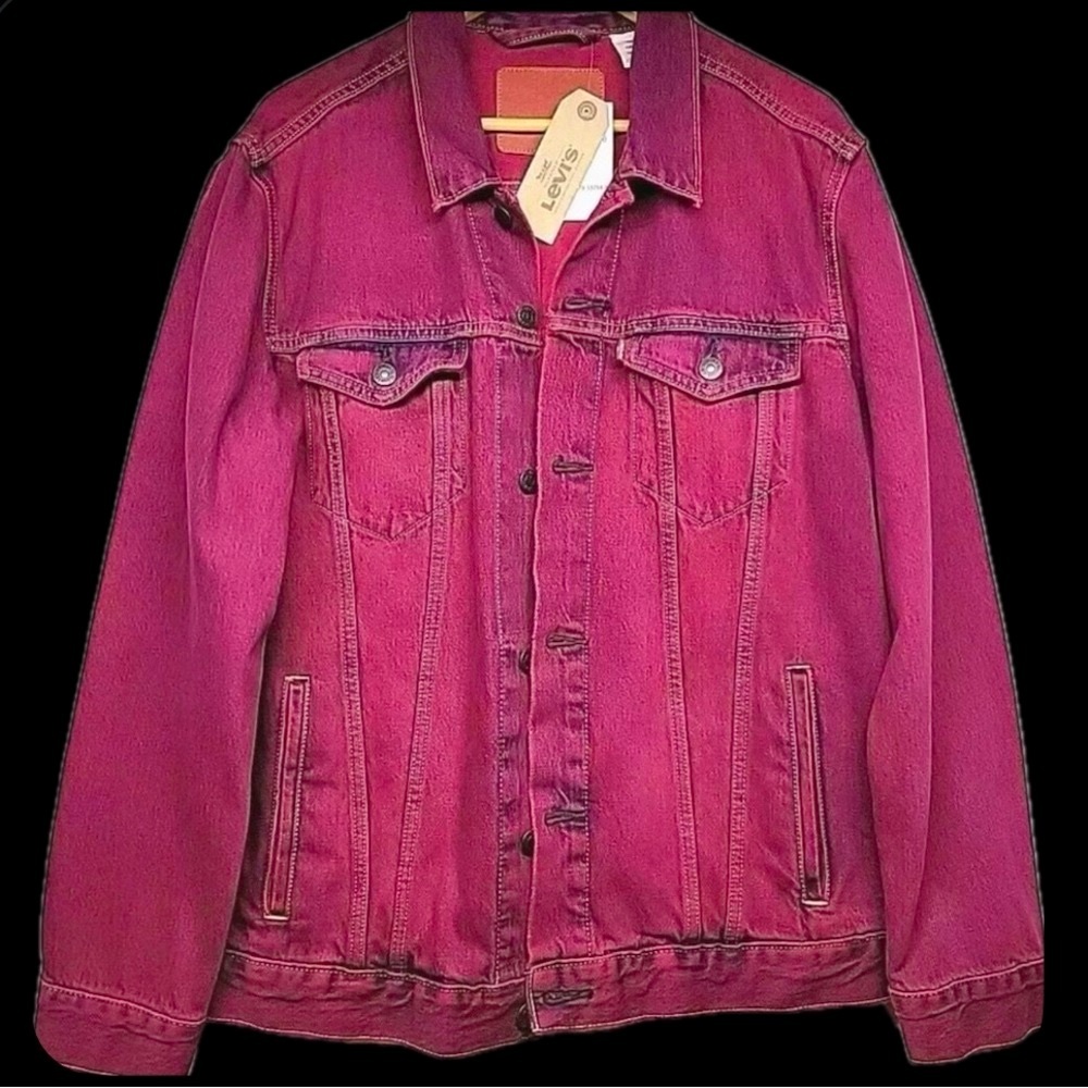 Levi's Magenta Denim Jacket